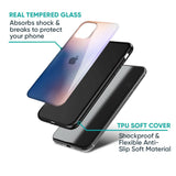 Blue Mauve Gradient Glass Case for iPhone XR