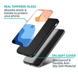 Wavy Color Pattern Glass Case for OnePlus 10T 5G