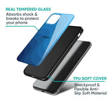 Blue Wave Abstract Glass Case for Oppo Reno10 Pro Plus 5G
