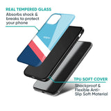 Pink & White Stripes Glass Case For Oppo Reno11 Pro 5G