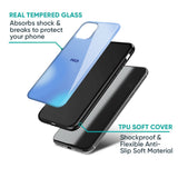 Vibrant Blue Texture Glass Case for Poco M4 5G