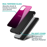 Purple Ombre Pattern Glass Case for Samsung Galaxy S23 5G