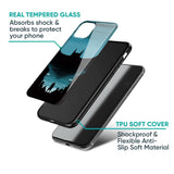 Cyan Bat Glass Case for Samsung Galaxy M14 5G