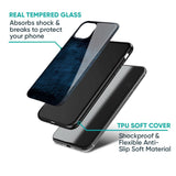 Dark Blue Grunge Glass Case for iPhone 11 Pro
