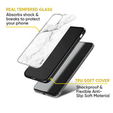 Modern White Marble Glass case for Samsung Galaxy M14 5G