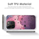 Space Doodles Art Soft Cover For iPhone 13 mini