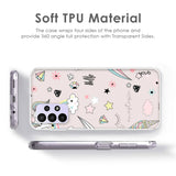 Unicorn Doodle Soft Cover For Redmi 12C