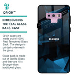 Polygonal Blue Box Glass Case For Samsung Galaxy Note 9