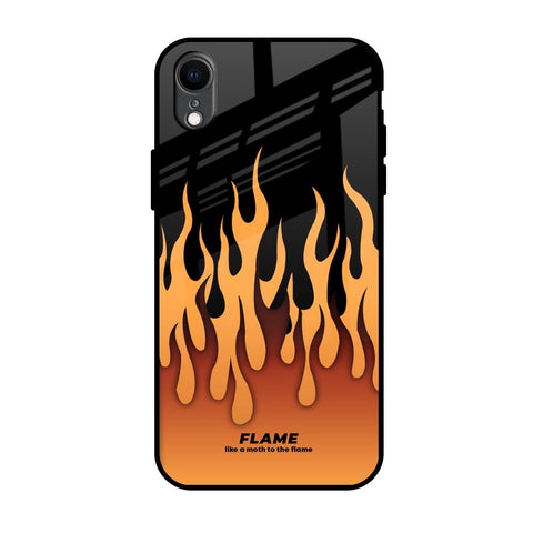 Fire Flame iPhone XR Glass Back Cover Online