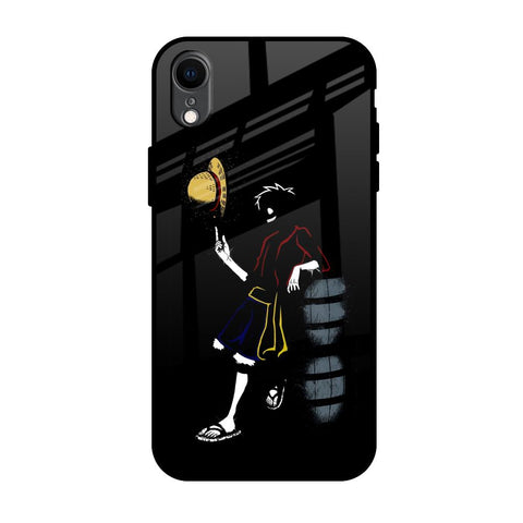 Luffy Line Art iPhone XR Glass Back Cover Online