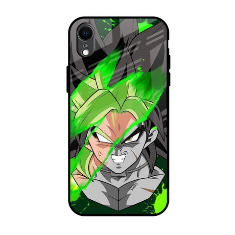 Anime Green Splash iPhone XR Glass Back Cover Online