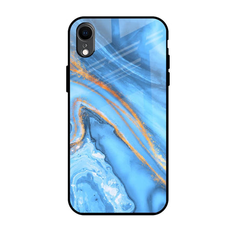 Vibrant Blue Marble iPhone XR Glass Back Cover Online