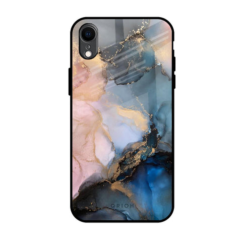 Marble Ink Abstract iPhone XR Glass Back Cover Online