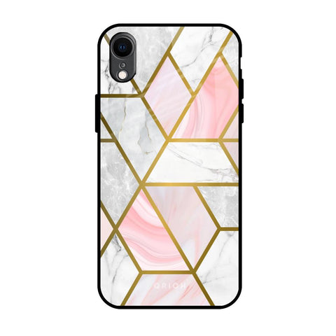 Geometrical Marble iPhone XR Glass Back Cover Online