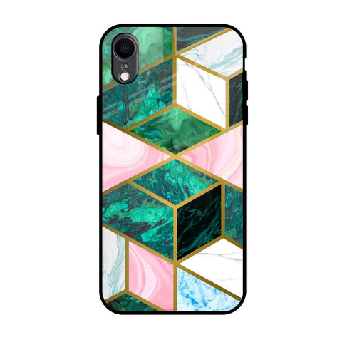 Seamless Green Marble iPhone XR Glass Back Cover Online