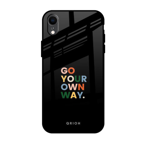Go Your Own Way iPhone XR Glass Back Cover Online