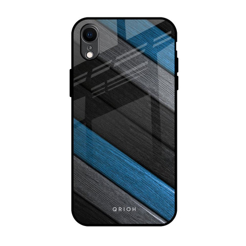 Multicolor Wooden Effect iPhone XR Glass Back Cover Online