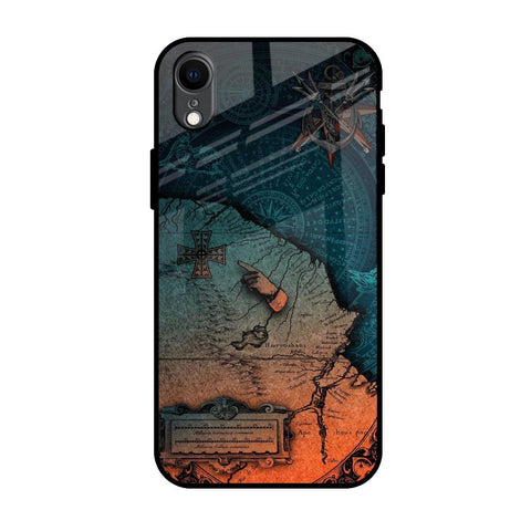 Geographical Map iPhone XR Glass Back Cover Online