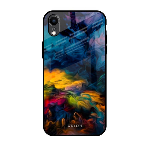 Multicolor Oil Painting iPhone XR Glass Back Cover Online