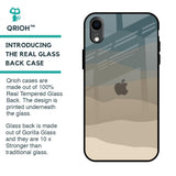 Abstract Mountain Pattern Glass Case for iPhone XR