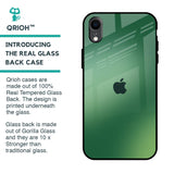 Green Grunge Texture Glass Case for iPhone XR