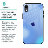 Vibrant Blue Texture Glass Case for iPhone XR