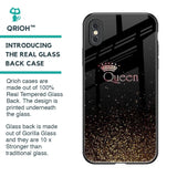 I Am The Queen Glass Case for iPhone XS