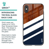 Bold Stripes Glass Case for iPhone XS