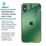 Green Grunge Texture Glass Case for iPhone XS