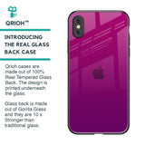 Magenta Gradient Glass Case For iPhone XS