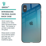 Sea Theme Gradient Glass Case for iPhone XS