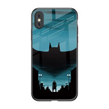 Cyan Bat iPhone XS Max Glass Back Cover Online