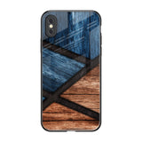 Wooden Tiles iPhone XS Max Glass Back Cover Online