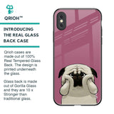Funny Pug Face Glass Case For iPhone XS Max