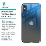 Blue Grey Ombre Glass Case for iPhone XS Max