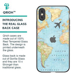 Fly Around The World Glass Case for iPhone XS Max