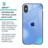 Vibrant Blue Texture Glass Case for iPhone XS Max