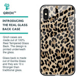 Leopard Seamless Glass Case For iPhone XS Max