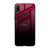 Wine Red Xiaomi Redmi Note 7 Glass Back Cover Online