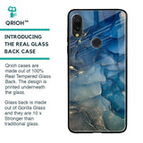 Blue Cool Marble Glass Case for Xiaomi Redmi Note 7