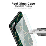 Abstract Green Glass Case For Oppo A78 5G