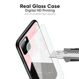Marble Collage Art Glass Case For OPPO F21 Pro
