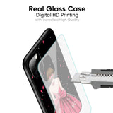 Fashion Princess Glass Case for Redmi 9 prime