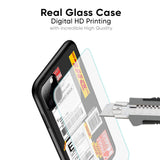Cool Barcode Label Glass Case For Realme C25