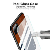 Bold Stripes Glass Case for Vivo Y15s