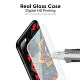 Retro Gorgeous Flower Glass Case for Oppo A78 5G