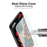 Retro Gorgeous Flower Glass Case for Vivo V29e 5G