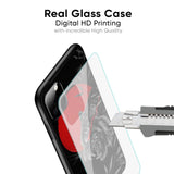 Red Moon Tiger Glass Case for OPPO A17
