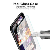 Anime Eyes Glass Case for Vivo X50 Pro
