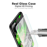 Anime Green Splash Glass Case for Oppo Reno10 5G